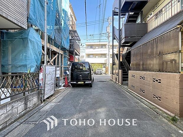 「前面道路含む現地」前面道路：南4ｍ