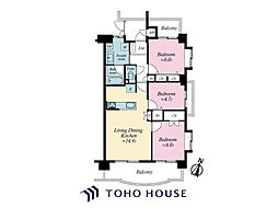 エヴァーグリーン千葉中央 3LDKの間取図画像
