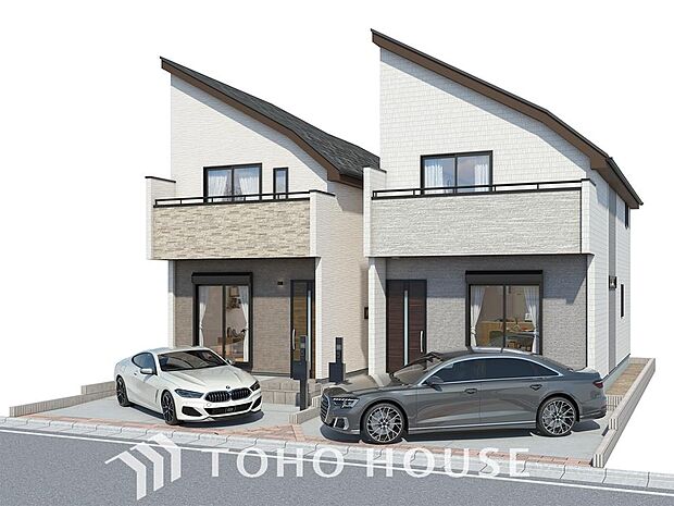 「完成予想図(B号棟)」パース