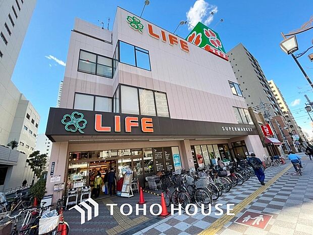 ライフ浅草店まで約597m。