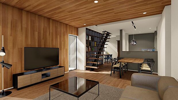 「リビング(パース)」