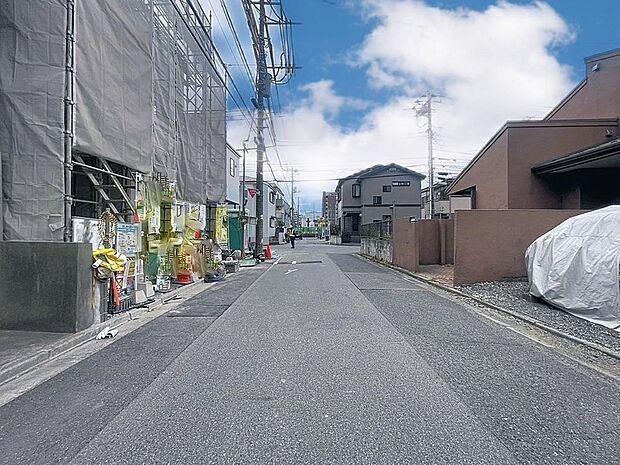 「前面道路」前面道路:南6m、西6m