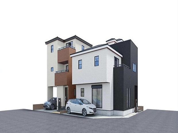 「~3階建て3SLDK~(パース)」21帖えのLDK、豊富な収納、生活を彩る設備など、プラスワンのポイントが詰まった邸宅です。。