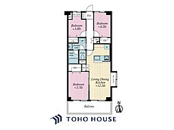 エンゼルハイム浮間公園 3LDKの間取図画像
