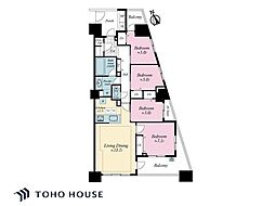 イニシア千住曙町 4LDKの間取図画像