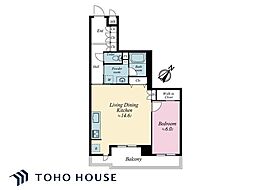 ディナ・スカーラ船堀 1LDKの間取図画像