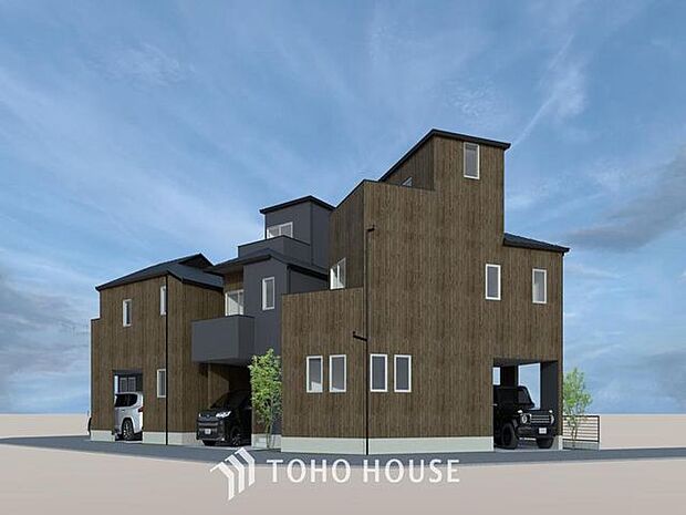 「外観パース」住まい探しは街探し。みんなが街探しのポイントにしているのは何。　第1位は過半数が支持した納得の 「交通の利便性」。続いて3割以上の人が「住環境」と「公園、緑地の充実」です。