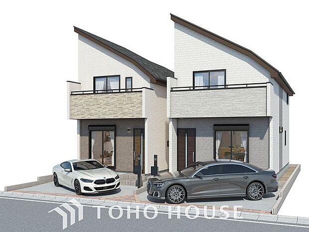 「完成予想図（B号棟）」パース