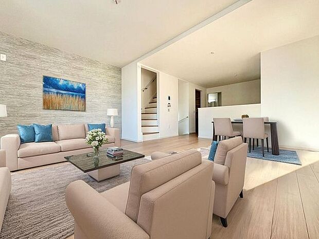 リビングダイニング（画像内の家電・家具等はCGです。本物件には付帯されません）