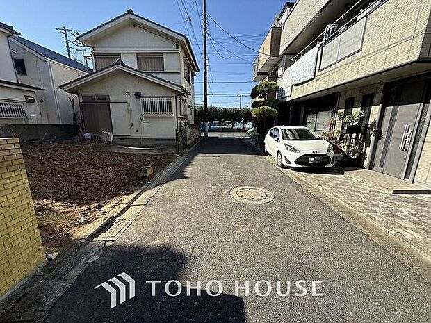 「前面道路含む現地」