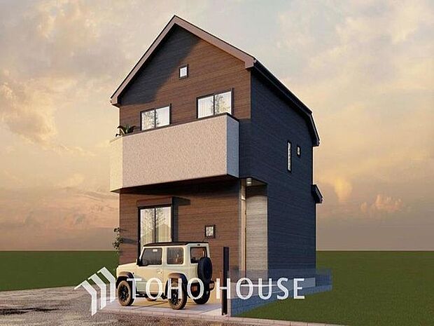 「2026年2月完成予定。」リビングが見える安心感ある対面キッチンを採用した約15帖LDK。1階水回り集約プランの邸宅です。