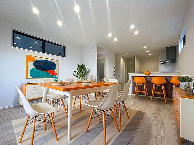 「リビングダイニング」（画像内の家電・家具等はCGです。本物件には付帯されません）