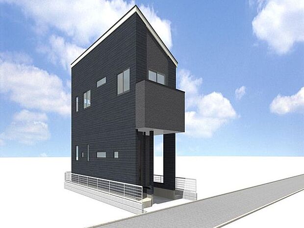 「外観（パース）」一日の中で多くの時間を過ごすことになる住まいだからこそ、いつも穏やかな空間であるように心掛け、「落ち着き」と「安らぎ」と「快適」を実現してくれます。