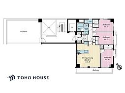 東光マンション 3LDKの間取図画像
