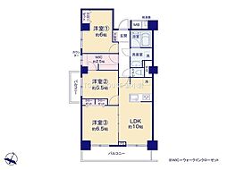 グリーンコーポ松戸みのり台 3LDKの間取図画像
