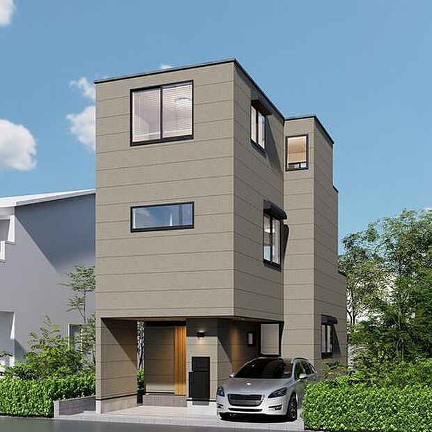 「~3階建て4LDK~」(パース)建物面積105平米のゆとりある4LDKプラン。食洗機など、生活を彩る設備が充実。広々18帖のLDKには、ご家族皆様の笑顔が溢れます。
