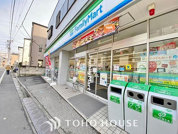 徒歩5分。ファミリーマート 立石三丁目店 350m