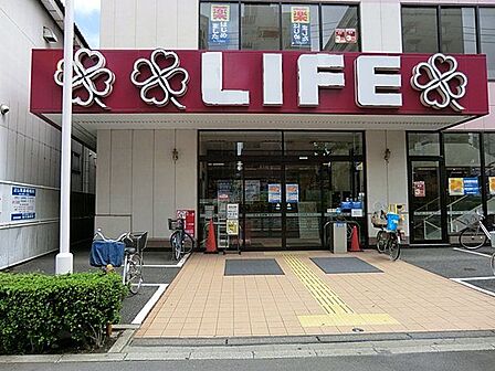 ライフ亀戸店 368m