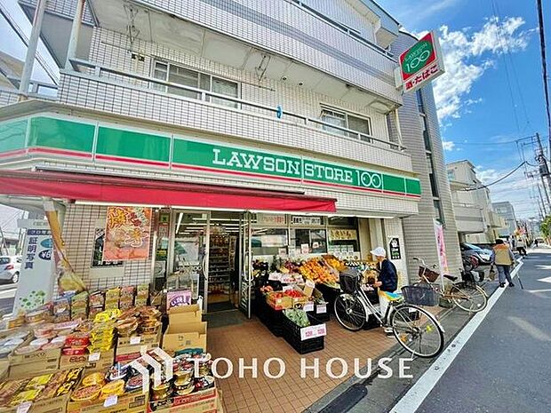 徒歩5分。ローソンストア100 葛飾東金町店 390m