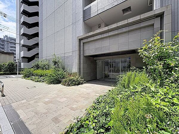 「エントランス入口」植栽もお手入れがしっかりとされており、美しい外観のポイントになっています。