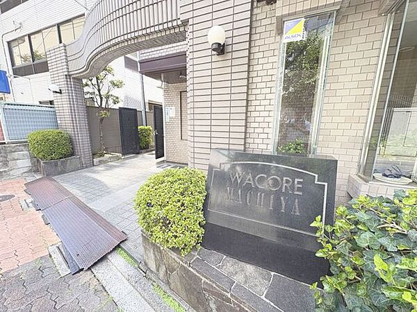 「エントランス入口」植栽もお手入れがしっかりとされており、美しい外観のポイントになっています。