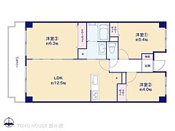 ニックアーバンハイム東陽町 3LDKの間取図画像