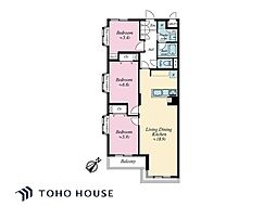 ライオンズマンション市川行徳 3LDKの間取図画像