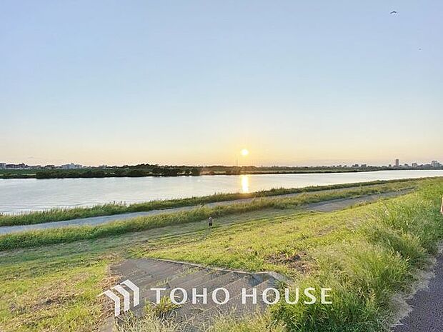 江戸川河川敷 780m