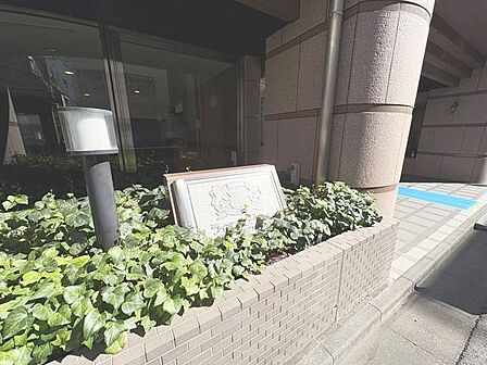 「エントランス入口」植栽もお手入れがしっかりとされており、美しい外観のポイントになっています。