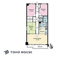 シーアイマンションオーヴェスト新小岩 3LDKの間取図画像