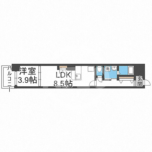 画像2:アドバンス大阪ベイカルム 間取り