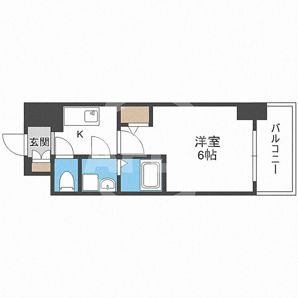 エスリード新福島 ｜大阪府大阪市福島区福島4丁目(賃貸マンション1K・9階・21.43㎡)の写真 その2