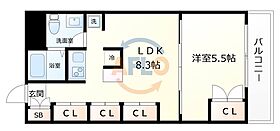 ラクメンビル  ｜ 大阪府大阪市西区京町堀1丁目（賃貸マンション1LDK・5階・38.72㎡） その2