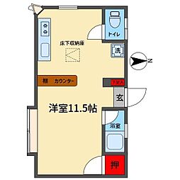 ロゴハウス ワンルームの間取図画像