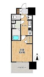 プレサンス梅田東ディアロ 1Kの間取図画像