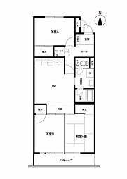 間取図画像 3LDK
