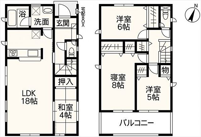 間取り 熊本市中央区帯山5丁目