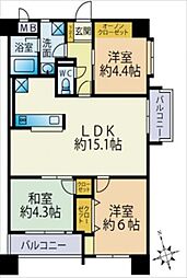 ネオハイツ新町 3LDKの間取り