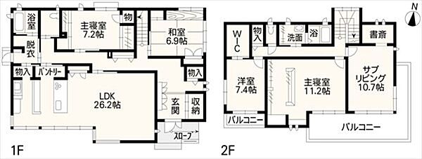 間取りを拡大表示