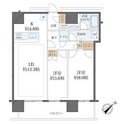間取図画像 2LDK