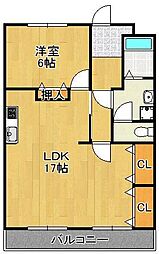 間取図画像 1LDK