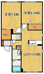 ドミール東貫 C棟 2階