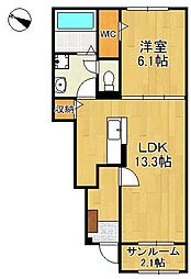 間取図画像 1LDK