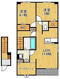 フィデール行橋Ｃ 2階/-