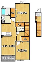 ソレイユ元町II B 2階