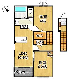 弥生桜II・C 2階