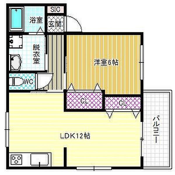 ファミール藤 ｜大阪府羽曳野市古市4丁目(賃貸アパート1LDK・1階・42.65㎡)の写真 その2