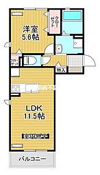 間取図画像 1LDK