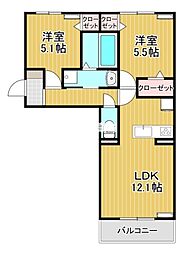 間取図画像 2LDK