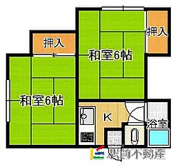 ワンパーネス 2Kの間取図画像